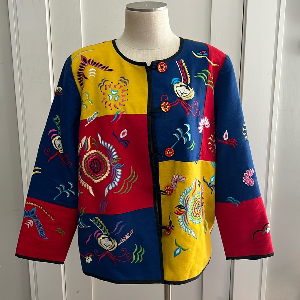 Indigo Moon Patchwork Jacket - image 1
